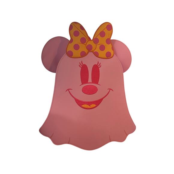 Loungefly Disney Ghost Minnie Mouse Pastel Glow Mini Backpack pink - Picture 8 of 8